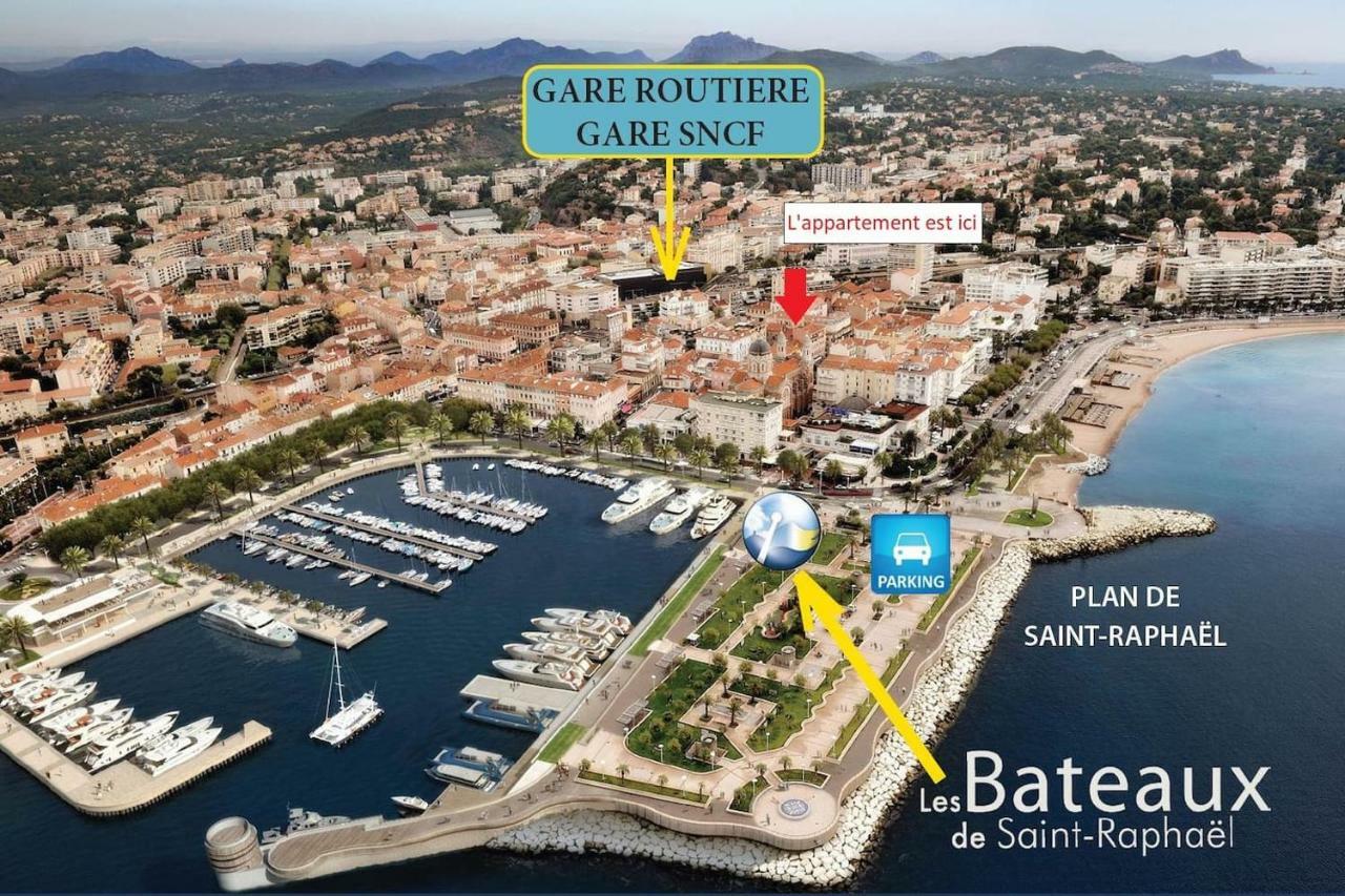 F3 Plein Centre Plage A 50 M Saint-Raphaël Buitenkant foto